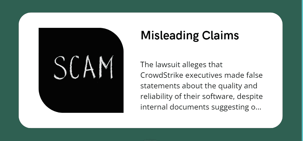 Allegations of Fraud and Misrepresentation